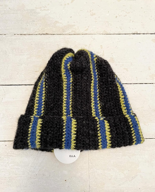 BLUE LIME BEANIE.